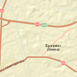 Łagów Street Map