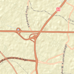 Widawa-Lipa Piotrowska-Polanowice Street Map