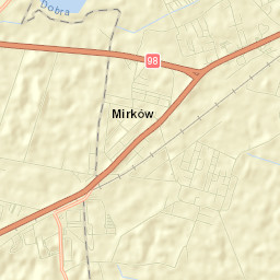 Mirków Street Map
