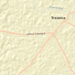 Trzcinica Street Map