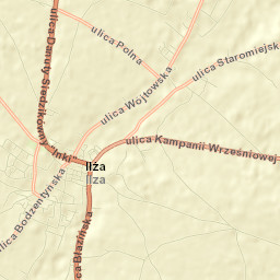 Iłża Street Map
