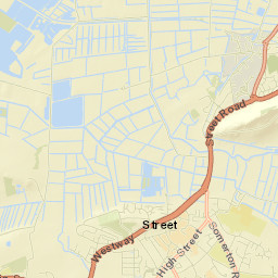 Back River Drove, Street, Somerset BA16 Street Map