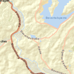 Hückeswagen Street Map