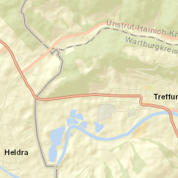 Treffurt Street Map