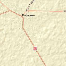 Pajęczno Street Map