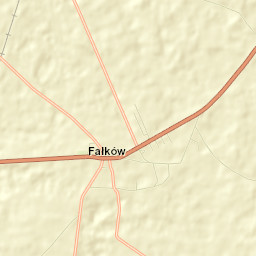 Fałków Street Map