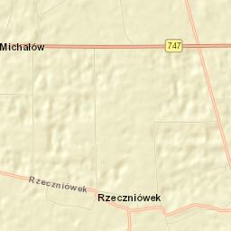 Rzeczniów Street Map
