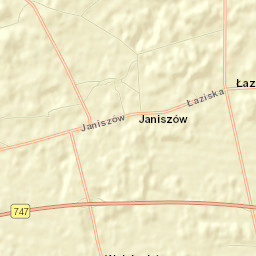 Łaziska Street Map
