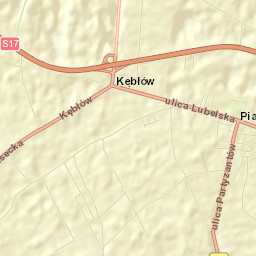 Piaski Street Map
