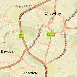 Gossops Green Street Map