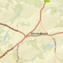 Sissinghurst Street Map