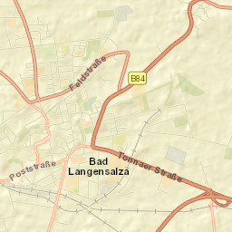 Bad Langensalza Street Map