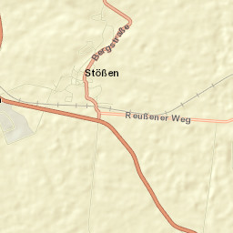 Stößen Street Map