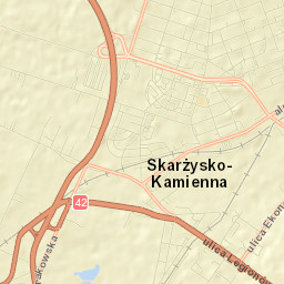 Skarżysko-Kamienna Street Map
