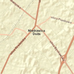 Niedrzwica Duża Street Map