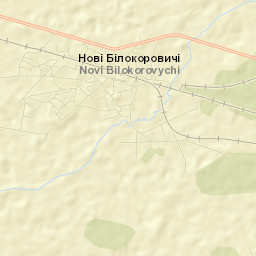 Novi Bilokorovychi Street Map