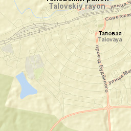 Talovaya Street Map