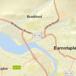 Barnstaple Street Map