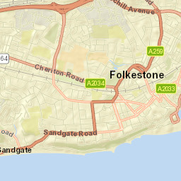 Folkestone Street Map