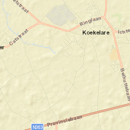 Koekelare Street Map
