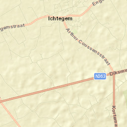 Ichtegem Street Map