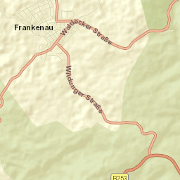 Frankenau Street Map