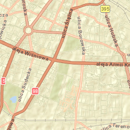 Rejon ulicy Borowskiej-Południe Street Map