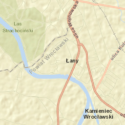 Kamieniec Wrocławski Street Map