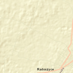 Radoszyce Street Map