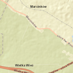 Wielka Wieś Street Map