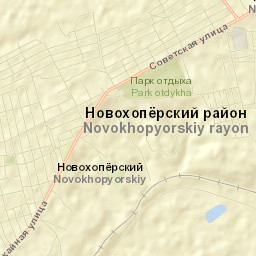 Novokhoperskiy Rayon Street Map