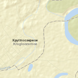 Krūgloozernoe Street Map