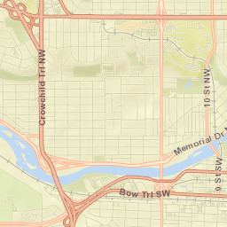Calgary Street Map
