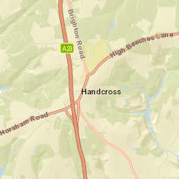 Handcross Street Map