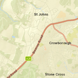 Crowborough Street Map
