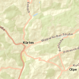 Kürten Street Map
