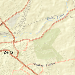 Zeitz Street Map