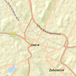 Jawor Street Map