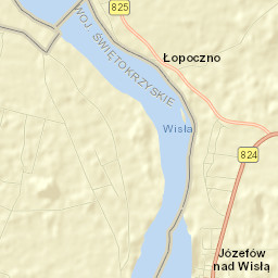 Józefów nad Wisłą Street Map