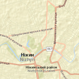 Nizhyn Street Map