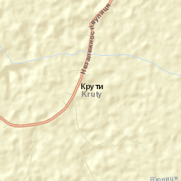 Kruty Street Map