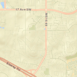 Springbank Boulevard Southwest, Calgary Street Map