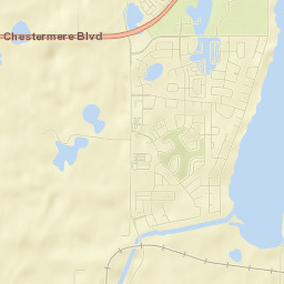 Chestermere Street Map