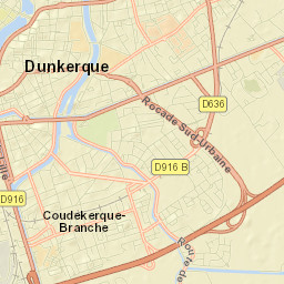 Dunkerque Street Map