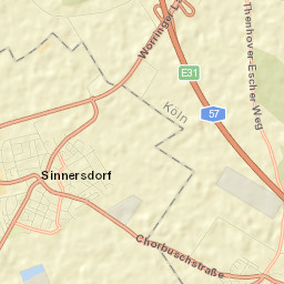 Sinnersdorf Street Map