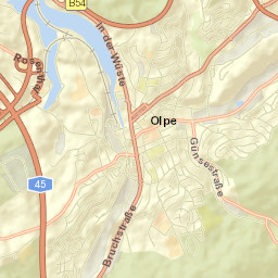 Olpe Street Map
