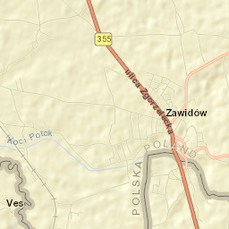 Zawidów Street Map