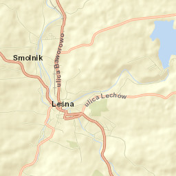 Leśna Street Map