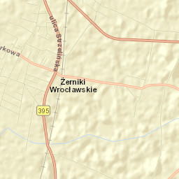 Żerniki Wrocławskie Street Map