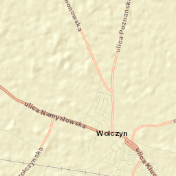 Wołczyn Street Map